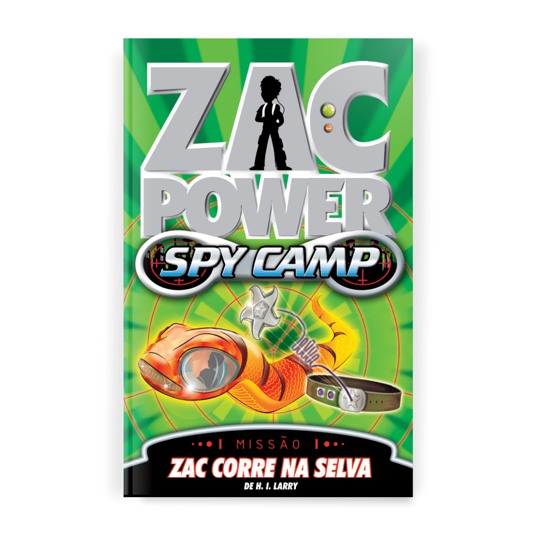 Zac Power Spy Camp - Zac Corre na Selva - Editora Fundamento livro_infantil