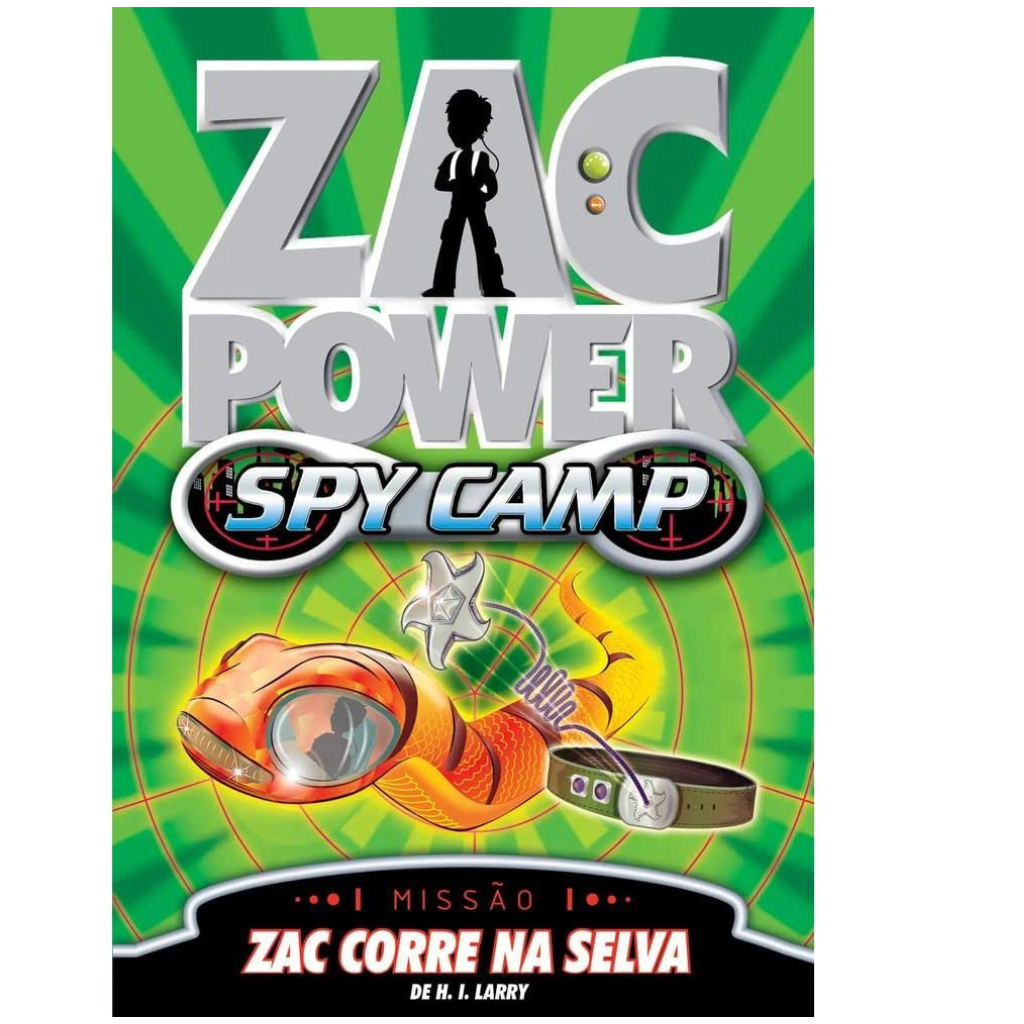 Zac Power Spy Camp - Zac Corre na Selva - Editora Fundamento livro_infantil