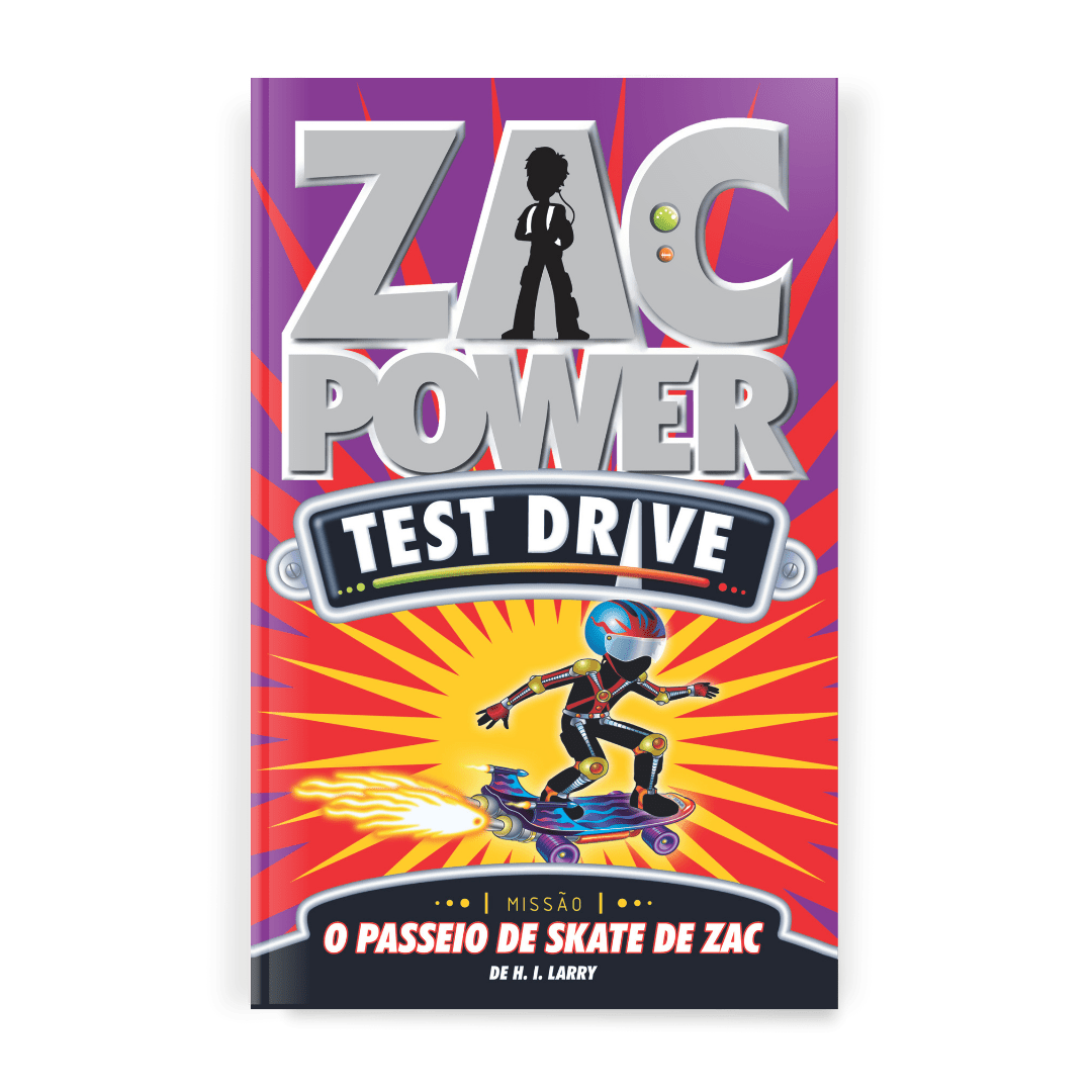 Zac Power Test Drive - o Passeio de Skate de Zac - Editora Fundamento livro_infantil