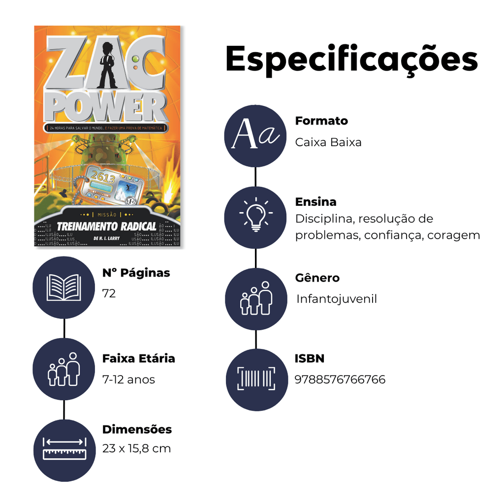 Zac Power - Treinamento Radical - Editora Fundamento livro_infantil