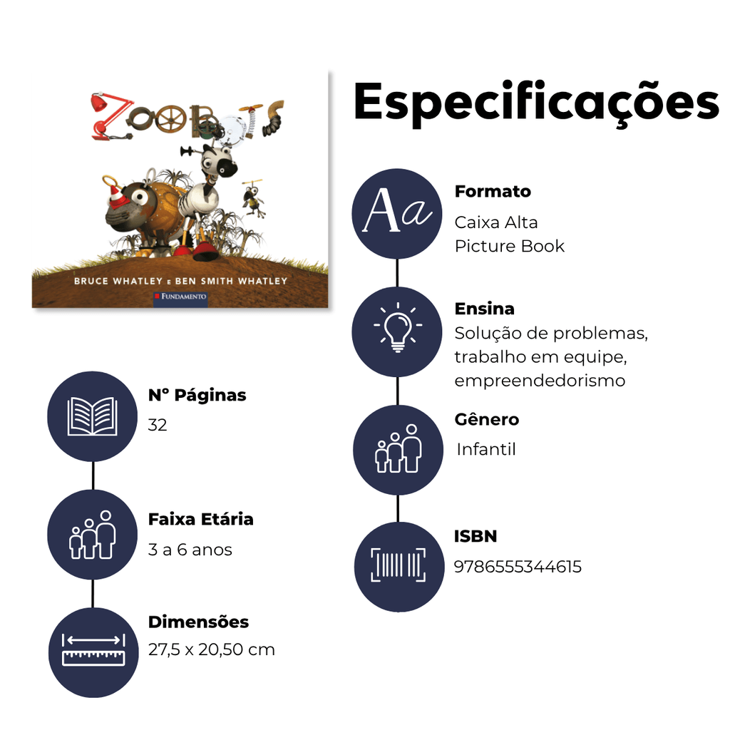 Zoobots - Editora Fundamento livro_infantil